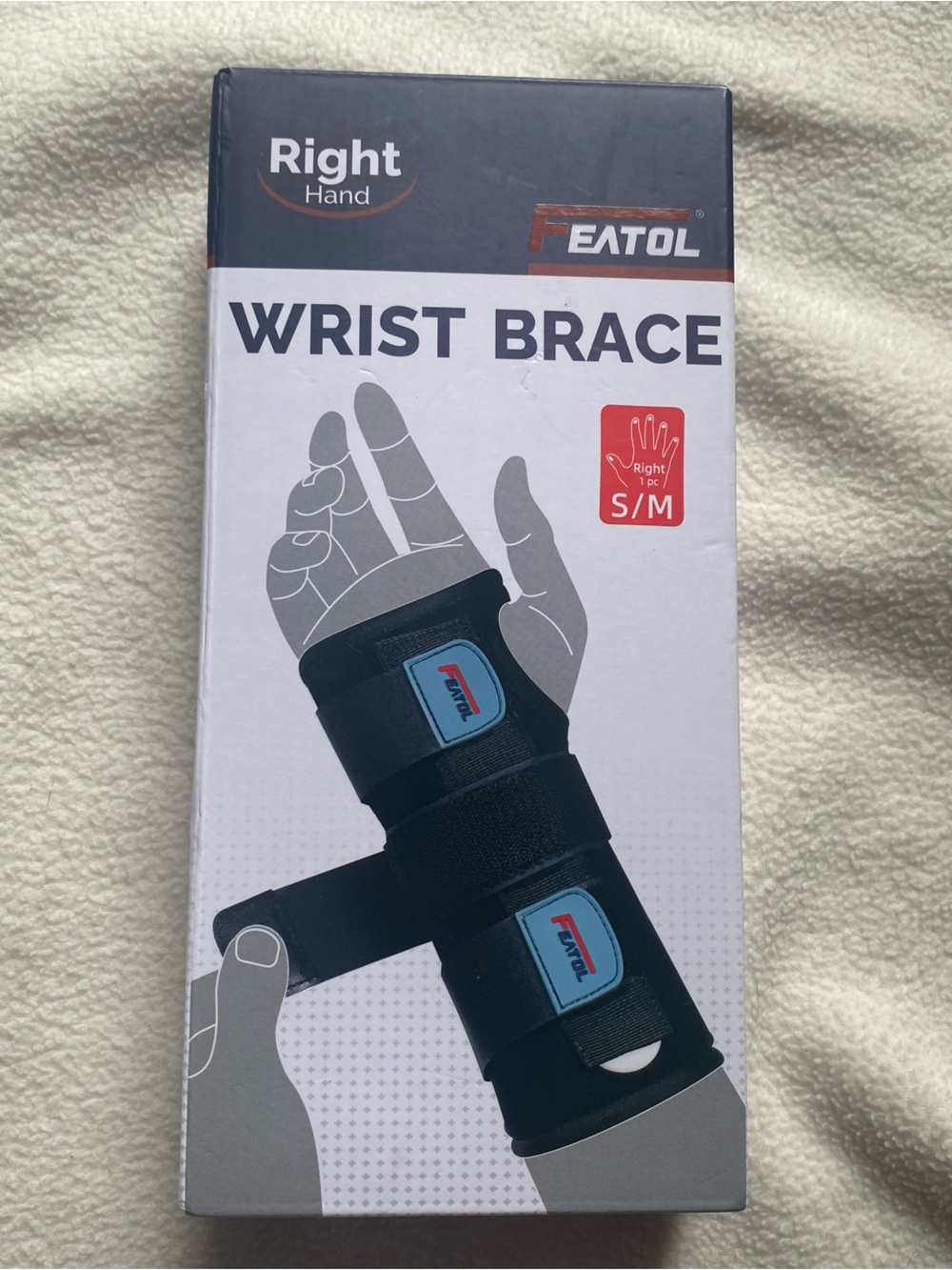 Black Wrist Brace (Right Hand) - S/M